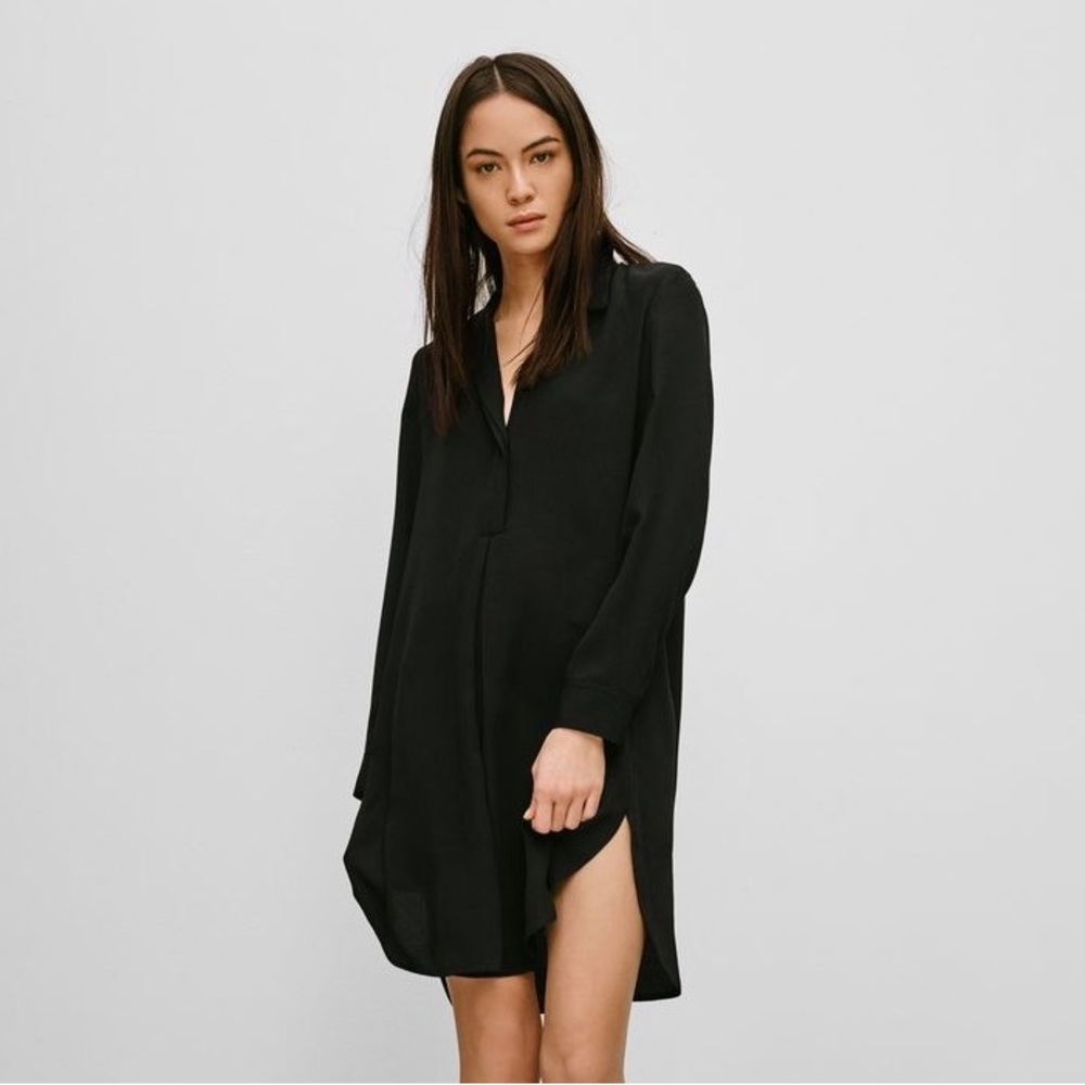 Aritiza - Babaton Lee Shirt Dress - Black - Size XS